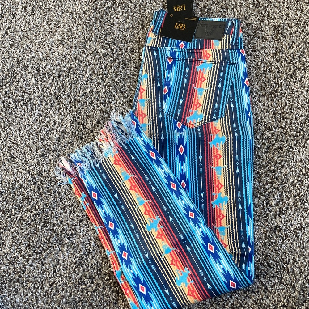 L&B Aztec Print Jeans -